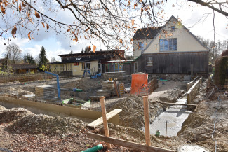 Blick auf die Baustelle 22.11.20